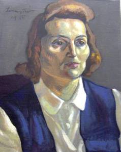 Lossonczy Tamás: Női portré, 1950