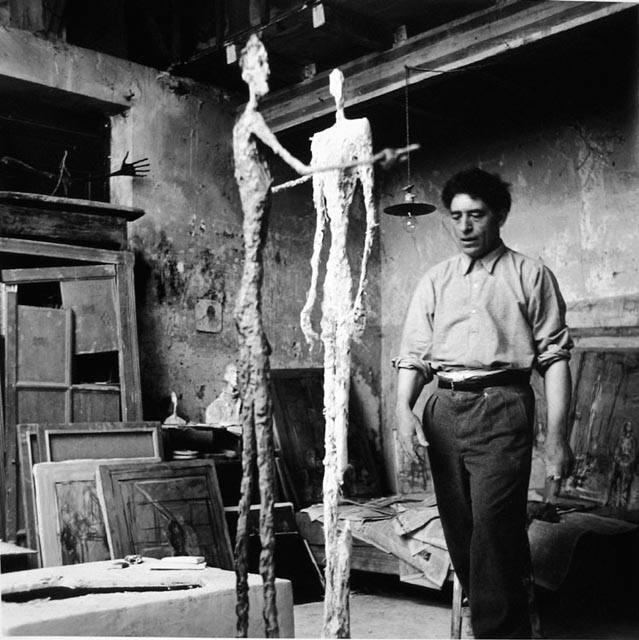 Giacometti in his atelier