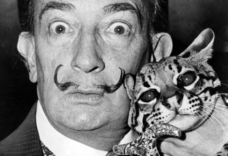 Salvador_Dali_with wildcat