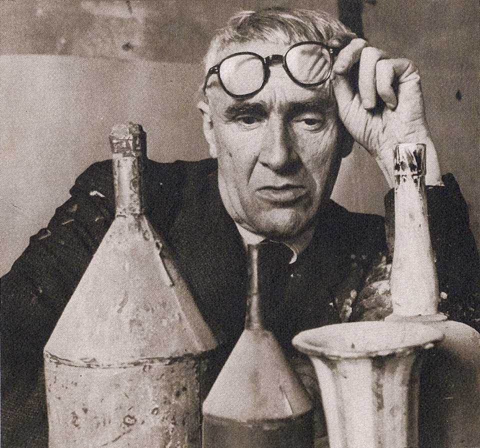 Giorgio Morandi in his studio - Bologna, 1953 - photo by Herbert List