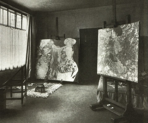Gustav Klimt’s studio