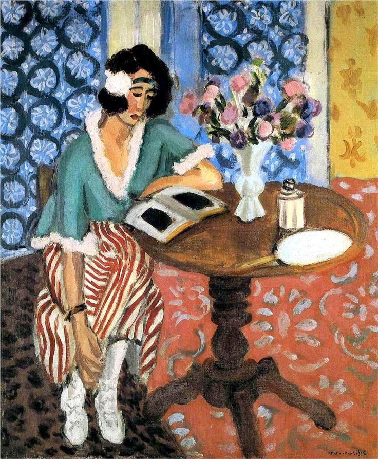 Henri Matisse Liseuse au gueridon – 1921