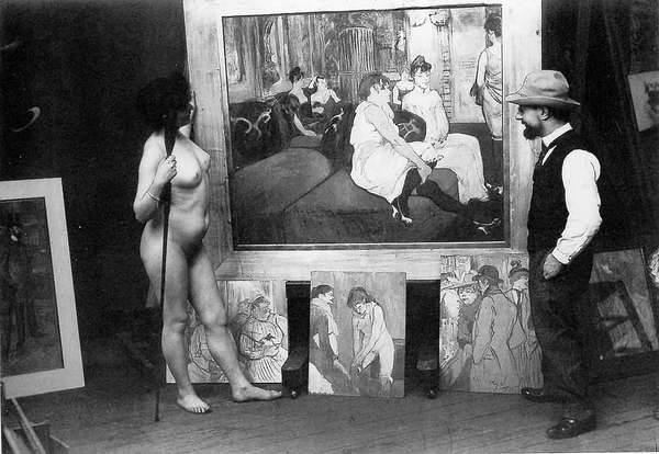Toulouse Lautrec in his atelier - 1894
