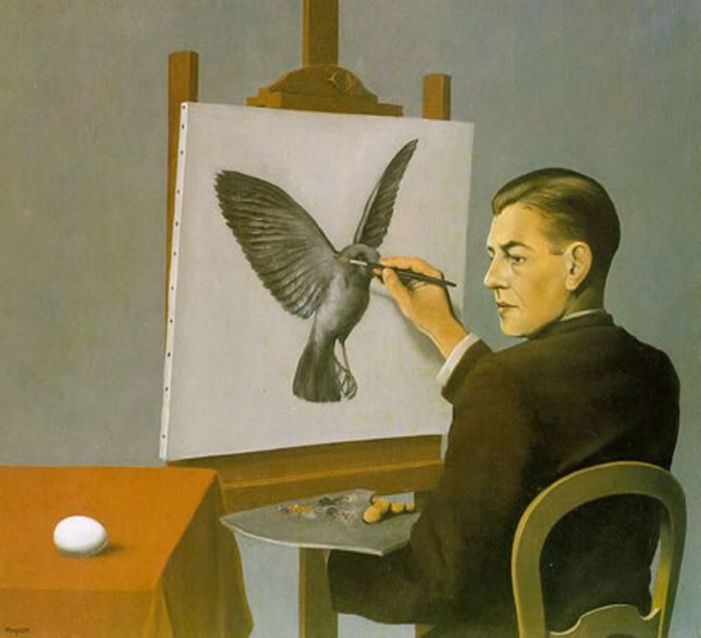 04 René Magritte La Clarivoyance_ La Clarividencia_The Clairvoyance 1936 Private Collection