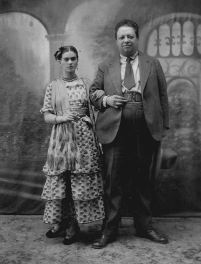 Frida and Diego's Wedding Photo, August 26, 1929