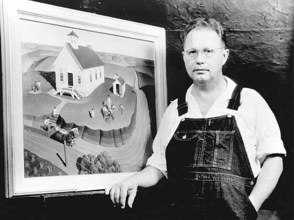 05 Grant Wood with Arbor Day ca. 1932