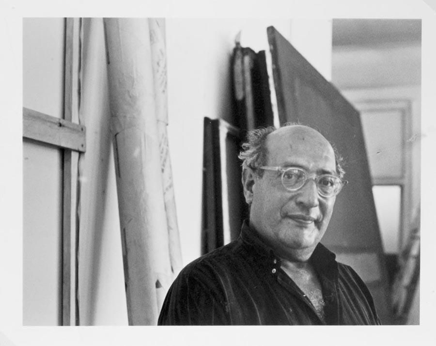 MARK ROTHKO IN HIS STUDIO. FOUR STUDIES, 1964