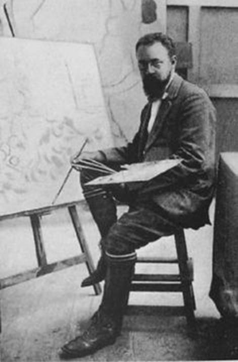 Matisse in the autum of 1911., Henri Matisse Famous Artists at Work in their