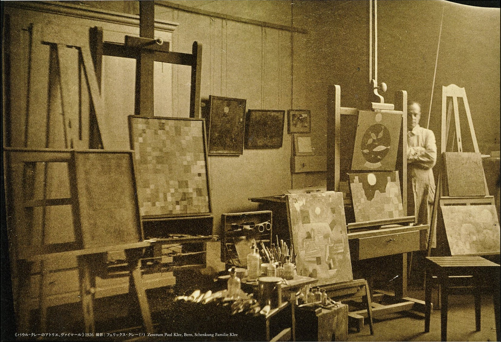 Paul Klee in his studio Bern 1926