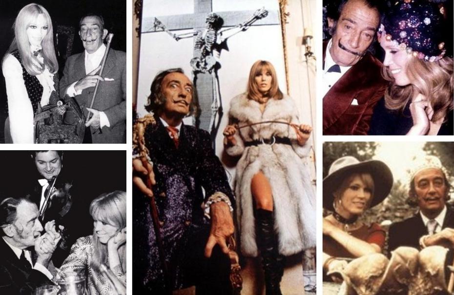 Salvador Dalí and Amanda Lear-lear-dans-les-annees-1965