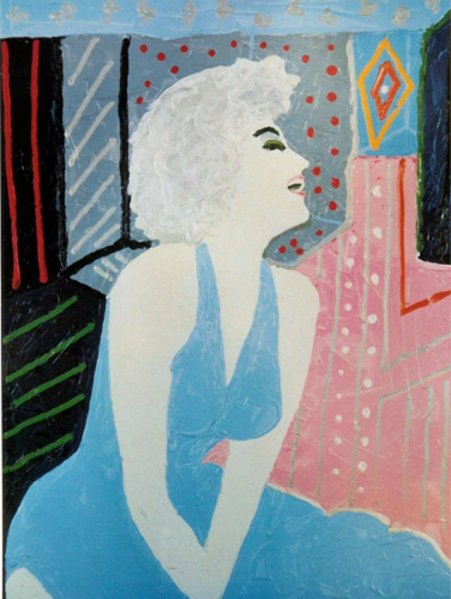 Tony_Curtis_Marilyn_Monroe_1988 Lithograph on Paper 61 x 41 cm