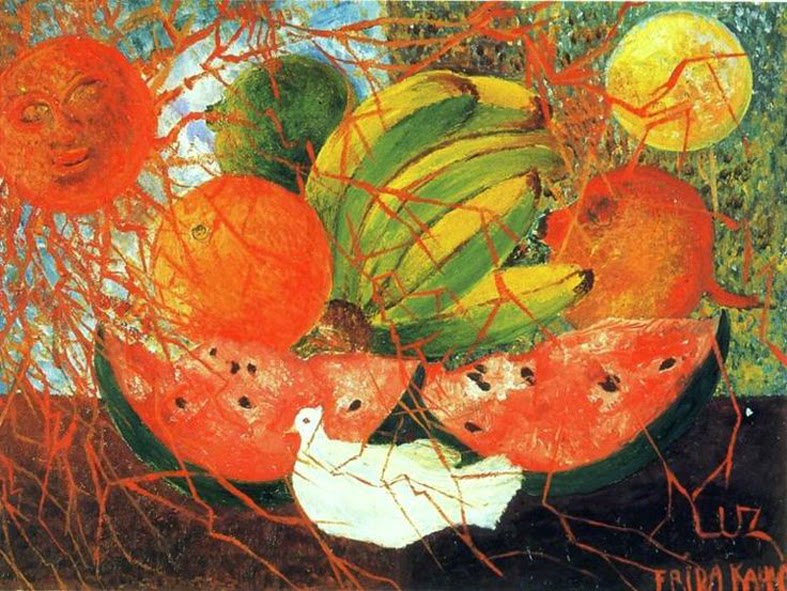 Frida Kahlo's 'Fruit of Life'. 1954. Oil on masonite