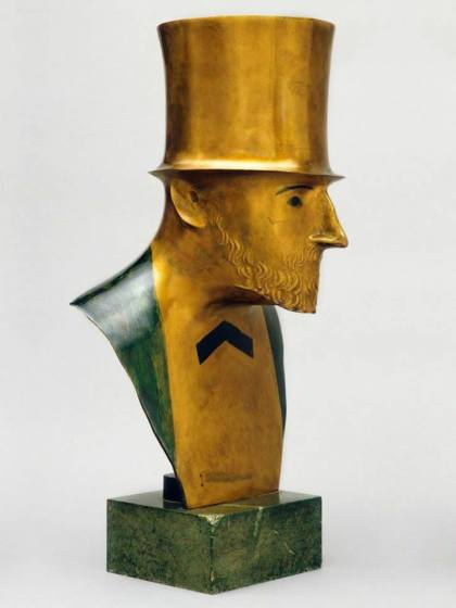 Elie Nadelman (American, born Poland, 1882–1946) Man in Top Hat ca. 1920-1924