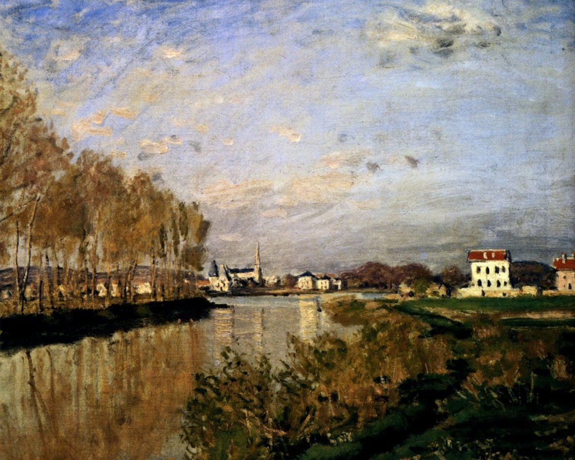 The Seine at Argenteuil by Claude Monet