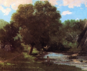 Gustave Courbet Landscape - The Fisherman