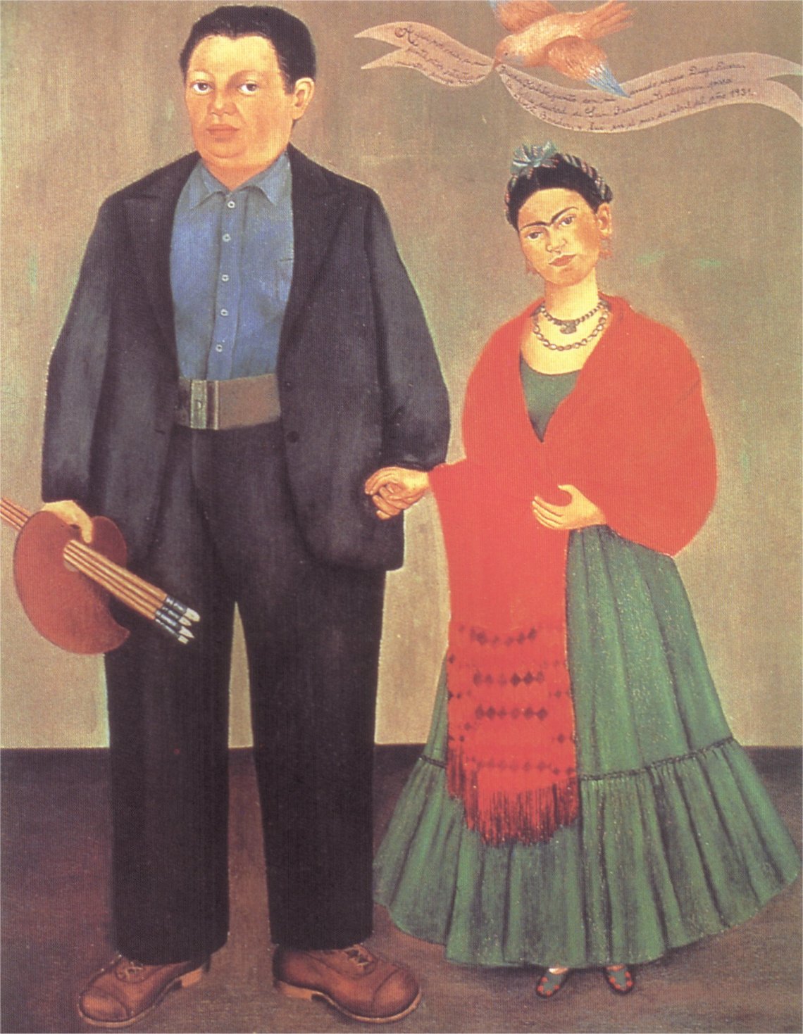 Frida Kahlo Frieda and Diego Rivera 1931