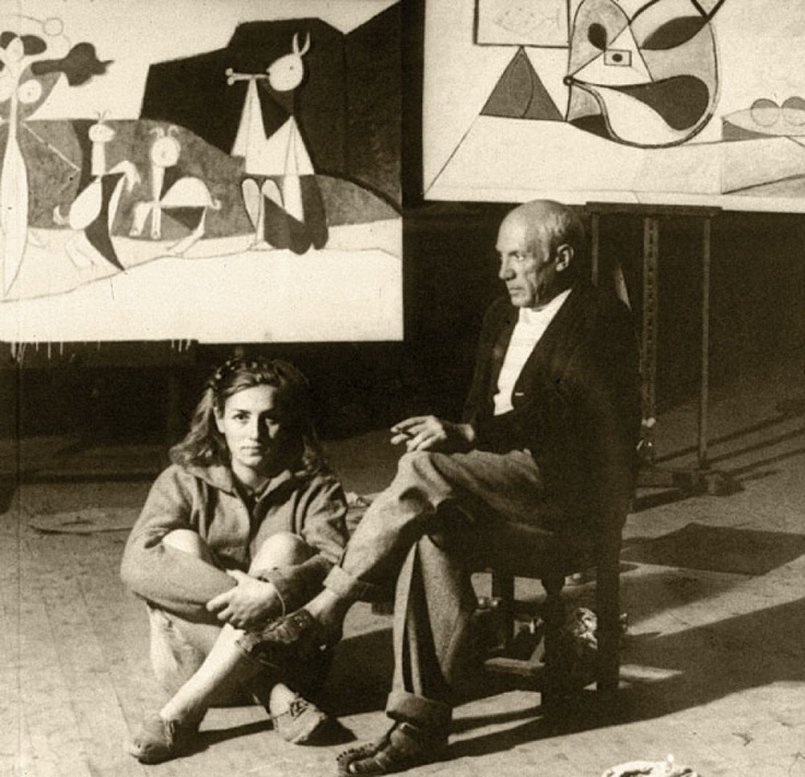 Pablo Picasso and Françoise Gilot in 1946
