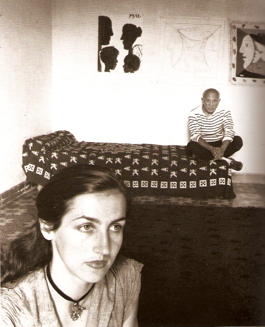 Pablo Picasso and Françoise Gilot in 1952