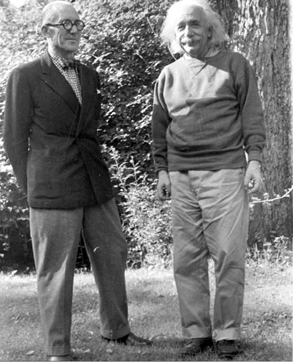 Le Courbusier & Albert Einstein - 1946, Princeton, New Jersey