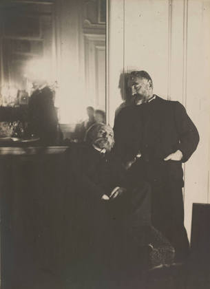 Pierre-Auguste Renoir and Stéphane Mallarmé December 1895 Phot by Edgar Degas