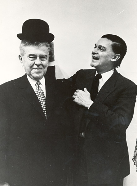 René Magritte and Alexandre Iolas, 1965 _ Photo Steve Schapiro for Life