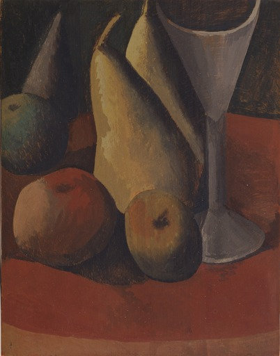 Pablo Picasso (Spanish, 1881–1973) Still Life with Fruit and Glass 1908 MOMA