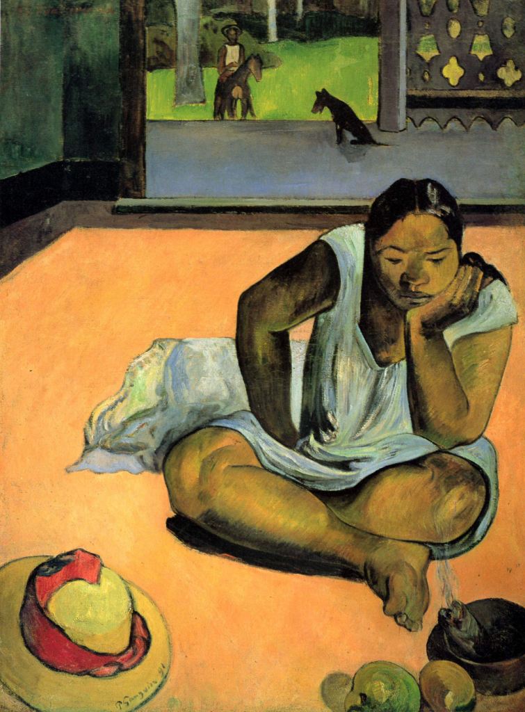 Paul Gauguin Te faaturuma_La malhumorada_The Brooding Woman_1891