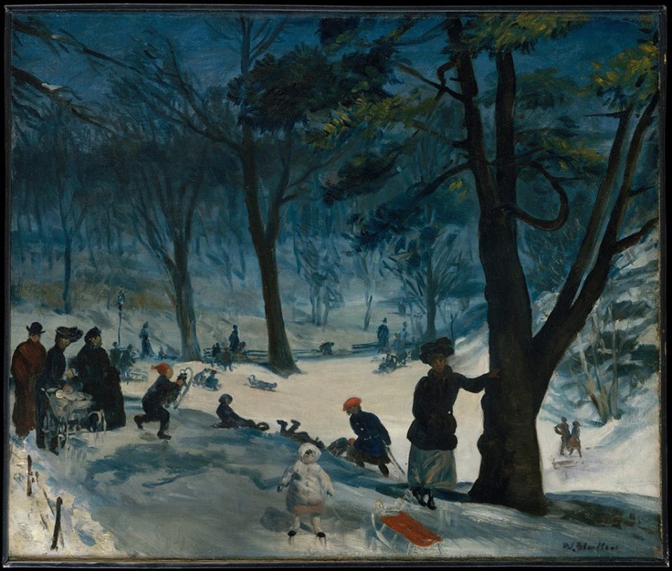 William James Glackens (American, 1870–1938)_Central Park, Winter ca. 1905