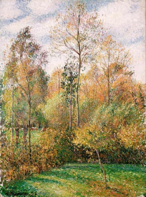 Camille Pissarro (French, 1830-1903)_Autumn, Poplars 1893