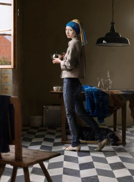 Girl with a pearl earrings of Vermeer in our times...