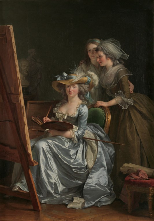 Adela Øde Labille-Guiard's Self-Portrait with Two Pupils