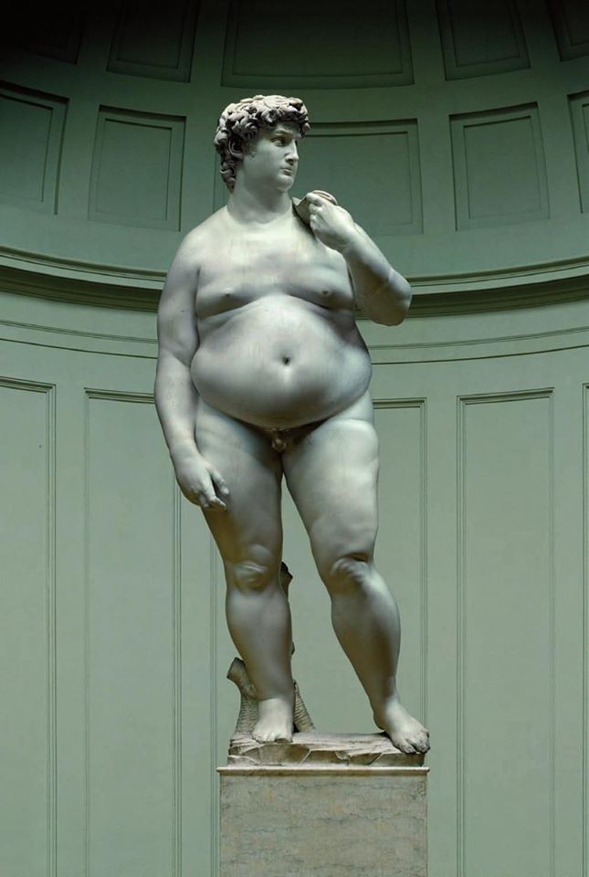 Michelangelo's David after the quarantine's time