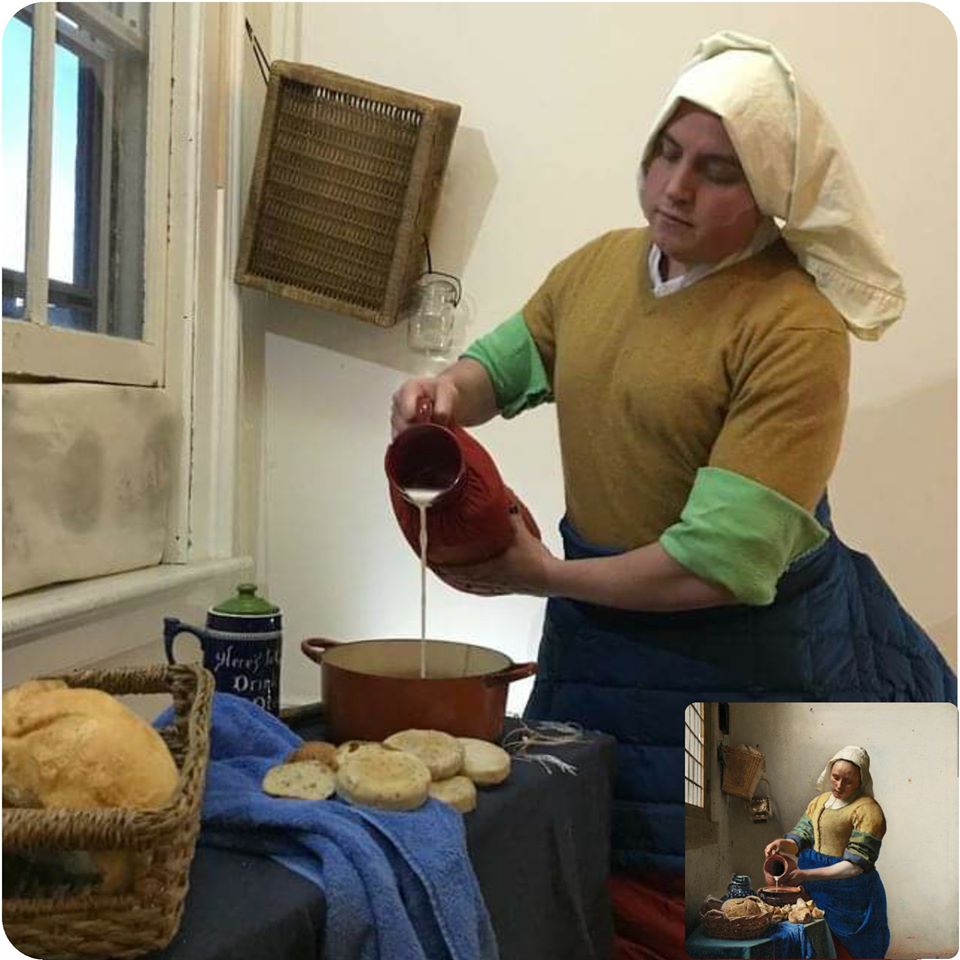 Vermeer's Milkmaid by Covid Classics
