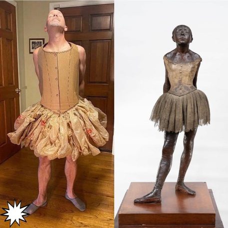 Creative quarantine with Degas' Little Dancer